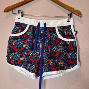 Andrew Christian blue banana swim shorts